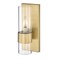 Z-Lite Lawson 1 Light Wall Sconce, Rubbed Brass & Clear 343-1S-RB - alternate 2
